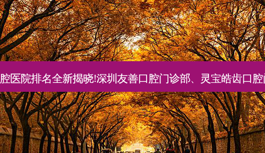 国内十大正规口腔医院排名全新揭晓!深圳友善口腔门诊部、灵宝皓齿口腔门诊等,稳居前五-第1张图片-美呗严选网 国内十大正规口腔医院排名全新揭晓!深圳友善口腔门诊部、灵宝皓齿口腔门诊等,稳居前五-第1张图片-美呗严选网