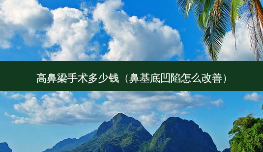 高鼻梁手术多少钱(鼻基底凹陷怎么)-第1张图片-美呗严选网 高鼻梁手术多少钱(鼻基底凹陷怎么)-第1张图片-美呗严选网