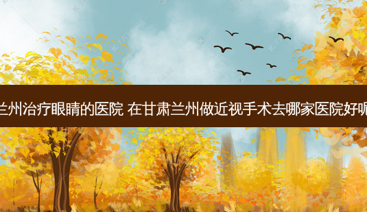 兰州眼睛的医院 在甘肃兰州做近视手术去哪家医院好呢-第1张图片-美呗严选网 兰州眼睛的医院 在甘肃兰州做近视手术去哪家医院好呢-第1张图片-美呗严选网