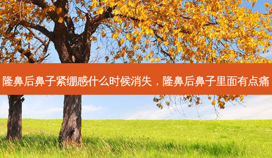 隆鼻后鼻子紧绷感什么时候消失,隆鼻后鼻子里面有点痛-第1张图片-美呗严选网 隆鼻后鼻子紧绷感什么时候消失,隆鼻后鼻子里面有点痛-第1张图片-美呗严选网