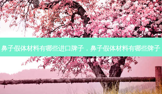 鼻子假体材料有哪些进口牌子,鼻子假体材料有哪些牌子-第1张图片-美呗严选网 鼻子假体材料有哪些进口牌子,鼻子假体材料有哪些牌子-第1张图片-美呗严选网