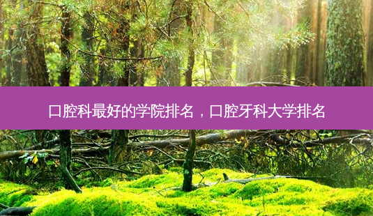 口腔科好的学院排名,口腔牙科大学排名-第1张图片-美呗严选网 口腔科好的学院排名,口腔牙科大学排名-第1张图片-美呗严选网