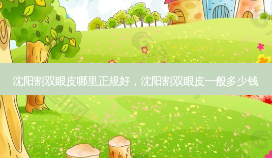 沈阳割双眼皮哪里正规好,沈阳割双眼皮一般多少钱-第1张图片-美呗严选网 沈阳割双眼皮哪里正规好,沈阳割双眼皮一般多少钱-第1张图片-美呗严选网