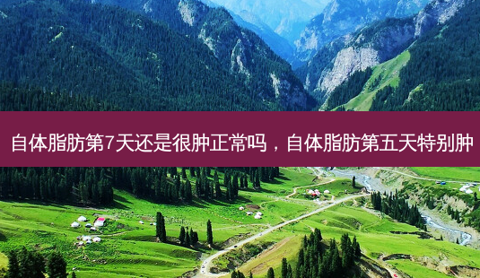自体脂肪第7天还是很肿正常吗,自体脂肪第五天特别肿-第1张图片-美呗严选网 自体脂肪第7天还是很肿正常吗,自体脂肪第五天特别肿-第1张图片-美呗严选网