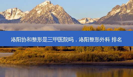 洛阳协和整形是三甲医院吗,洛阳整形外科 排名-第1张图片-美呗严选网 洛阳协和整形是三甲医院吗,洛阳整形外科 排名-第1张图片-美呗严选网