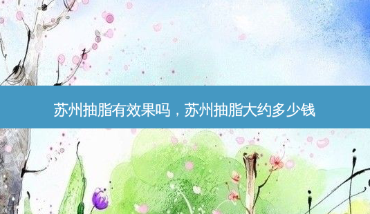 苏州抽脂有效果吗,苏州抽脂大约多少钱-第1张图片-美呗严选网 苏州抽脂有效果吗,苏州抽脂大约多少钱-第1张图片-美呗严选网