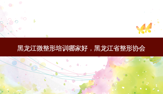 黑龙江微整形培训哪家好,黑龙江省整形协会-第1张图片-美呗严选网 黑龙江微整形培训哪家好,黑龙江省整形协会-第1张图片-美呗严选网