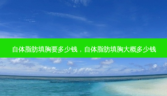 自体脂肪填胸要多少钱，自体脂肪填胸大概多少钱-第1张图片-美呗严选网