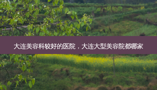 大连美容科较好的医院,大连大型美容院都哪家-第1张图片-美呗严选网 大连美容科较好的医院,大连大型美容院都哪家-第1张图片-美呗严选网