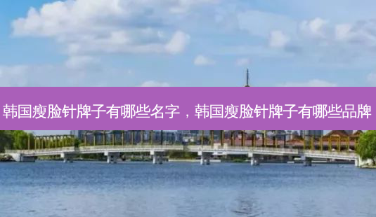 韩国瘦脸针牌子有哪些名字,韩国瘦脸针牌子有哪些品牌-第1张图片-美呗严选网 韩国瘦脸针牌子有哪些名字,韩国瘦脸针牌子有哪些品牌-第1张图片-美呗严选网