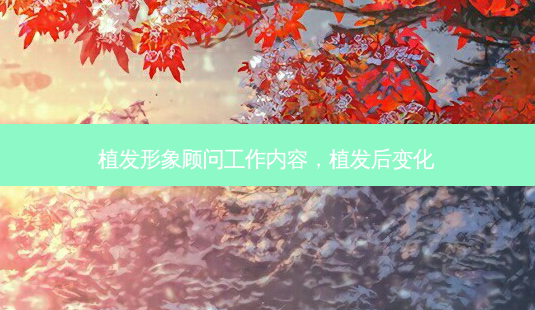 植发形象顾问工作内容,植发后变化-第1张图片-美呗严选网 植发形象顾问工作内容,植发后变化-第1张图片-美呗严选网