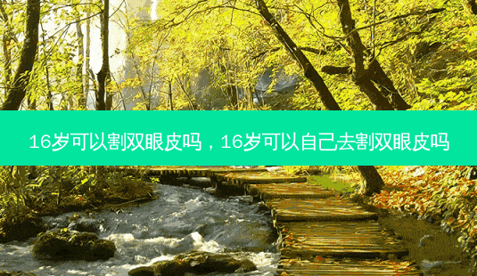 16岁可以割双眼皮吗,16岁可以自己去割双眼皮吗-第1张图片-美呗严选网 16岁可以割双眼皮吗,16岁可以自己去割双眼皮吗-第1张图片-美呗严选网