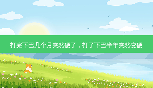 打完下巴几个月突然硬了,打了下巴半年突然变硬-第1张图片-美呗严选网 打完下巴几个月突然硬了,打了下巴半年突然变硬-第1张图片-美呗严选网