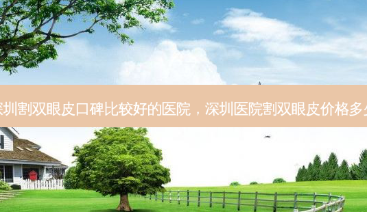 深圳割双眼皮口碑比较好的医院,深圳医院割双眼皮价格多少-第1张图片-美呗严选网 深圳割双眼皮口碑比较好的医院,深圳医院割双眼皮价格多少-第1张图片-美呗严选网