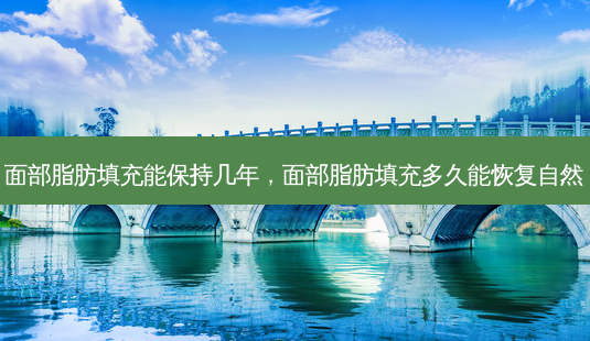 面部脂肪填充能保持几年,面部脂肪填充多久能恢复自然-第1张图片-美呗严选网 面部脂肪填充能保持几年,面部脂肪填充多久能恢复自然-第1张图片-美呗严选网