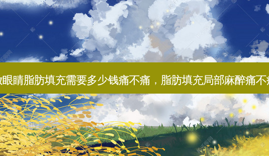 做眼睛脂肪填充需要多少钱痛不痛,脂肪填充局部麻醉痛不痛-第1张图片-美呗严选网 做眼睛脂肪填充需要多少钱痛不痛,脂肪填充局部麻醉痛不痛-第1张图片-美呗严选网