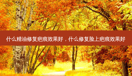 什么精油修复疤痕效果好,什么修复脸上疤痕效果好-第1张图片-美呗严选网 什么精油修复疤痕效果好,什么修复脸上疤痕效果好-第1张图片-美呗严选网
