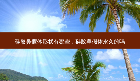 硅胶鼻假体形状有哪些,硅胶鼻假体永久的吗-第1张图片-美呗严选网 硅胶鼻假体形状有哪些,硅胶鼻假体永久的吗-第1张图片-美呗严选网
