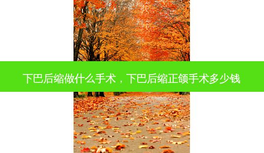 下巴后缩做什么手术,下巴后缩正颌手术多少钱-第1张图片-美呗严选网 下巴后缩做什么手术,下巴后缩正颌手术多少钱-第1张图片-美呗严选网