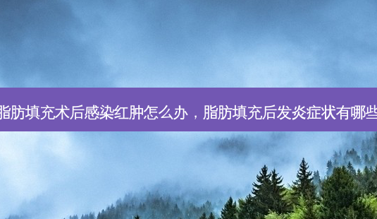 脂肪填充术后感染红肿怎么办,脂肪填充后发炎症状有哪些-第1张图片-美呗严选网 脂肪填充术后感染红肿怎么办,脂肪填充后发炎症状有哪些-第1张图片-美呗严选网