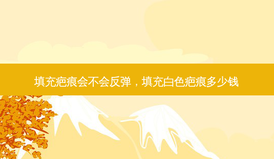 填充疤痕会不会反弹,填充白色疤痕多少钱-第1张图片-美呗严选网 填充疤痕会不会反弹,填充白色疤痕多少钱-第1张图片-美呗严选网