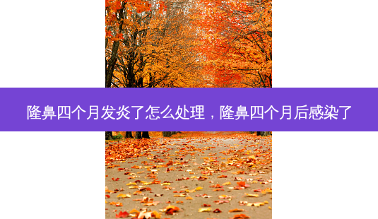 隆鼻四个月发炎了怎么处理,隆鼻四个月后感染了-第1张图片-美呗严选网 隆鼻四个月发炎了怎么处理,隆鼻四个月后感染了-第1张图片-美呗严选网