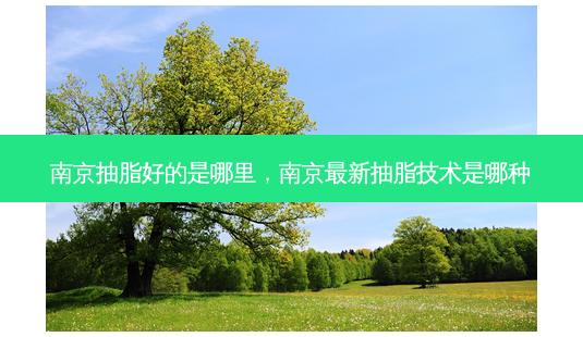 南京抽脂好的是哪里,南京新抽脂技术是哪种-第1张图片-美呗严选网 南京抽脂好的是哪里,南京新抽脂技术是哪种-第1张图片-美呗严选网