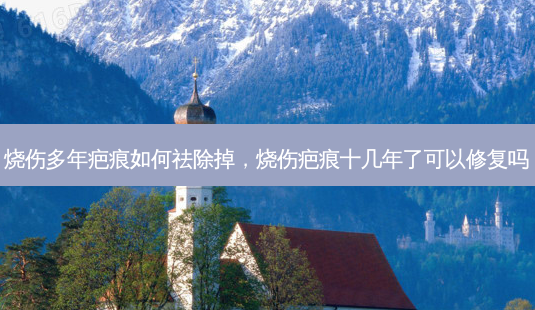 烧伤多年疤痕如何祛除掉,烧伤疤痕十几年了可以修复吗-第1张图片-美呗严选网 烧伤多年疤痕如何祛除掉,烧伤疤痕十几年了可以修复吗-第1张图片-美呗严选网