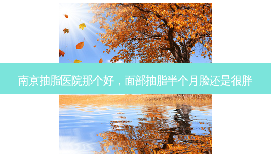 南京抽脂医院那个好,面部抽脂半个月脸还是很胖-第1张图片-美呗严选网 南京抽脂医院那个好,面部抽脂半个月脸还是很胖-第1张图片-美呗严选网