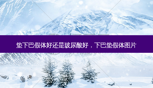 垫下巴假体好还是玻尿酸好,下巴垫假体图片-第1张图片-美呗严选网 垫下巴假体好还是玻尿酸好,下巴垫假体图片-第1张图片-美呗严选网