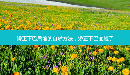 矫正下巴后缩的自然 *** ,矫正下巴变短了-第1张图片-美呗严选网 矫正下巴后缩的自然 *** ,矫正下巴变短了-第1张图片-美呗严选网