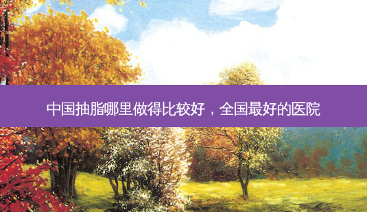 中国抽脂哪里做得比较好,全国 *** 的医院-第1张图片-美呗严选网 中国抽脂哪里做得比较好,全国 *** 的医院-第1张图片-美呗严选网