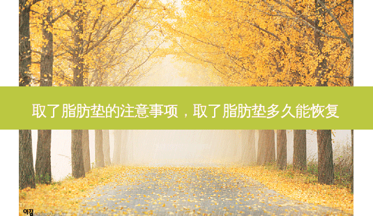 取了脂肪垫的注意事项,取了脂肪垫多久能恢复-第1张图片-美呗严选网 取了脂肪垫的注意事项,取了脂肪垫多久能恢复-第1张图片-美呗严选网