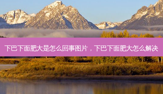 下巴下面肥大是怎么回事图片,下巴下面肥大怎么解决-第1张图片-美呗严选网 下巴下面肥大是怎么回事图片,下巴下面肥大怎么解决-第1张图片-美呗严选网
