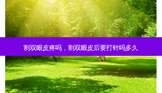 割双眼皮疼吗,割双眼皮后要打针吗多久-第1张图片-美呗严选网 割双眼皮疼吗,割双眼皮后要打针吗多久-第1张图片-美呗严选网
