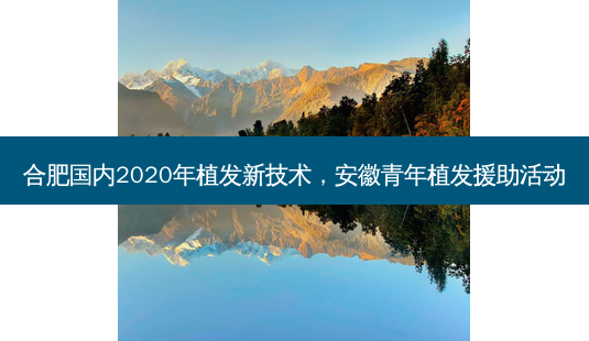 合肥国内2020年植发新技术,安徽青年植发援助活动-第1张图片-美呗严选网 合肥国内2020年植发新技术,安徽青年植发援助活动-第1张图片-美呗严选网