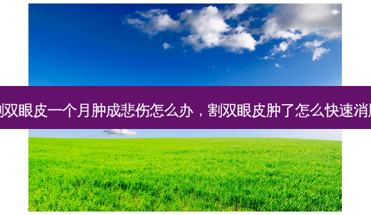 割双眼皮一个月肿成悲伤怎么办,割双眼皮肿了怎么快速消肿-第1张图片-美呗严选网 割双眼皮一个月肿成悲伤怎么办,割双眼皮肿了怎么快速消肿-第1张图片-美呗严选网