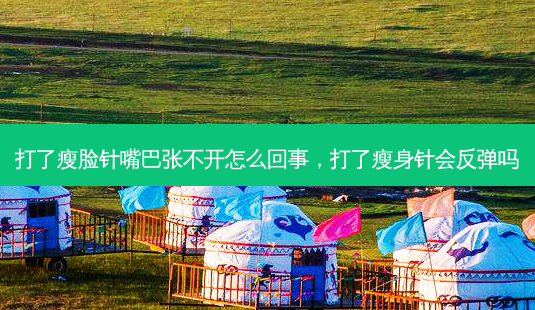 打了瘦脸针嘴巴张不开怎么回事,打了瘦身针会反弹吗-第1张图片-美呗严选网 打了瘦脸针嘴巴张不开怎么回事,打了瘦身针会反弹吗-第1张图片-美呗严选网
