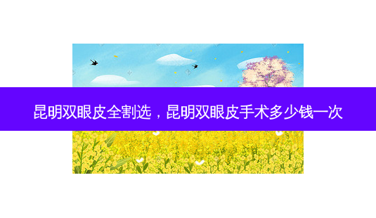 昆明双眼皮全割选,昆明双眼皮手术多少钱一次-第1张图片-美呗严选网 昆明双眼皮全割选,昆明双眼皮手术多少钱一次-第1张图片-美呗严选网