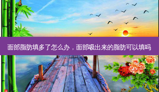 面部脂肪填多了怎么办,面部吸出来的脂肪可以填吗-第1张图片-美呗严选网 面部脂肪填多了怎么办,面部吸出来的脂肪可以填吗-第1张图片-美呗严选网