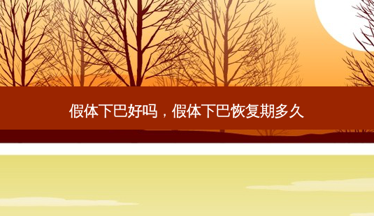 假体下巴好吗,假体下巴恢复期多久-第1张图片-美呗严选网 假体下巴好吗,假体下巴恢复期多久-第1张图片-美呗严选网