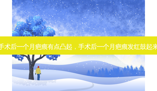 手术后一个月疤痕有点凸起,手术后一个月疤痕发红鼓起来-第1张图片-美呗严选网 手术后一个月疤痕有点凸起,手术后一个月疤痕发红鼓起来-第1张图片-美呗严选网