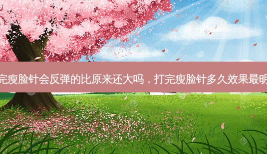 打完瘦脸针会反弹的比原来还大吗,打完瘦脸针多久效果最明显-第1张图片-美呗严选网 打完瘦脸针会反弹的比原来还大吗,打完瘦脸针多久效果最明显-第1张图片-美呗严选网