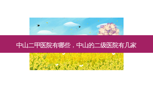 中山二甲医院有哪些,中山的二级医院有几家-第1张图片-美呗严选网 中山二甲医院有哪些,中山的二级医院有几家-第1张图片-美呗严选网