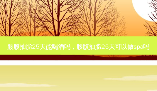 腰腹抽脂25天能喝酒吗,腰腹抽脂25天可以做spa吗-第1张图片-美呗严选网 腰腹抽脂25天能喝酒吗,腰腹抽脂25天可以做spa吗-第1张图片-美呗严选网