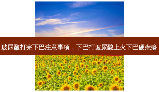 玻尿酸打完下巴注意事项,下巴打玻尿酸上火下巴硬疙瘩-第1张图片-美呗严选网 玻尿酸打完下巴注意事项,下巴打玻尿酸上火下巴硬疙瘩-第1张图片-美呗严选网