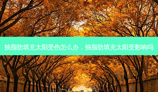 抽脂肪填充太阳受伤怎么办,抽脂肪填充太阳受影响吗-第1张图片-美呗严选网 抽脂肪填充太阳受伤怎么办,抽脂肪填充太阳受影响吗-第1张图片-美呗严选网