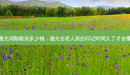 激光消除眼袋多少钱,激光去老人斑的印记时间久了才会懂-第1张图片-美呗严选网 激光消除眼袋多少钱,激光去老人斑的印记时间久了才会懂-第1张图片-美呗严选网