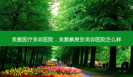 美雅医疗美容医院,美雅枫整形美容医院怎么样-第1张图片-美呗严选网 美雅医疗美容医院,美雅枫整形美容医院怎么样-第1张图片-美呗严选网