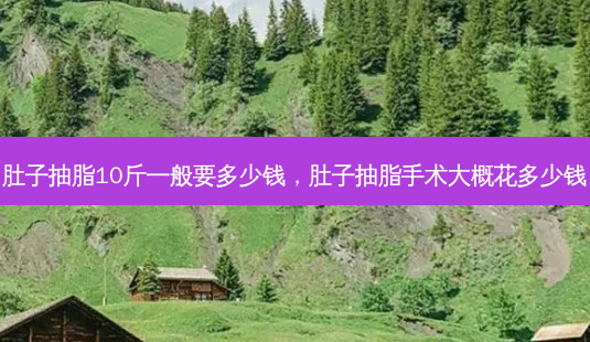 肚子抽脂10斤一般要多少钱,肚子抽脂手术大概花多少钱-第1张图片-美呗严选网 肚子抽脂10斤一般要多少钱,肚子抽脂手术大概花多少钱-第1张图片-美呗严选网
